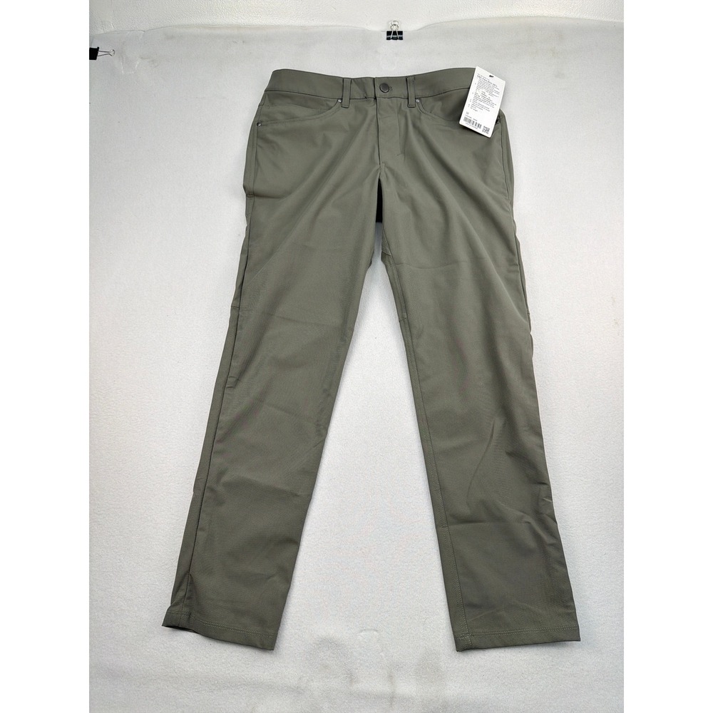 Lululemon ABC Pant Slim 30L Grey Sage Warpstreme Mens 32 LM5AD8S GRSG New